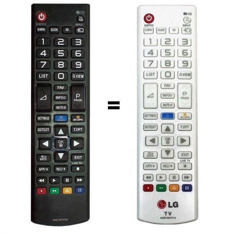 Mando a distancia de repuesto para LG TV AKB73715601, ajuste universal para  LG Smart TV 55LA690V 55LA691V 55LA860V 55LA868V 55LA960V