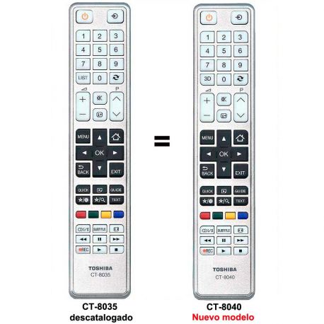 Mando a distancia universal para televisor Toshiba, mando a distancia para TV  LED, CT8040, CT8041, CT8035, CT8046, 48L5445, 32W3443, Rm-l1278 - AliExpress